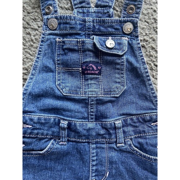 Girl's Jordache Denim Shortalls Overalls. Size 5T - Picture 2 of 4